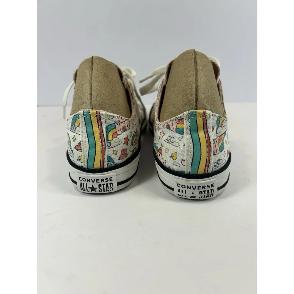 Converse All star Chuck Taylor Youth Shoes Rainbow Castles Low Top Sz 3